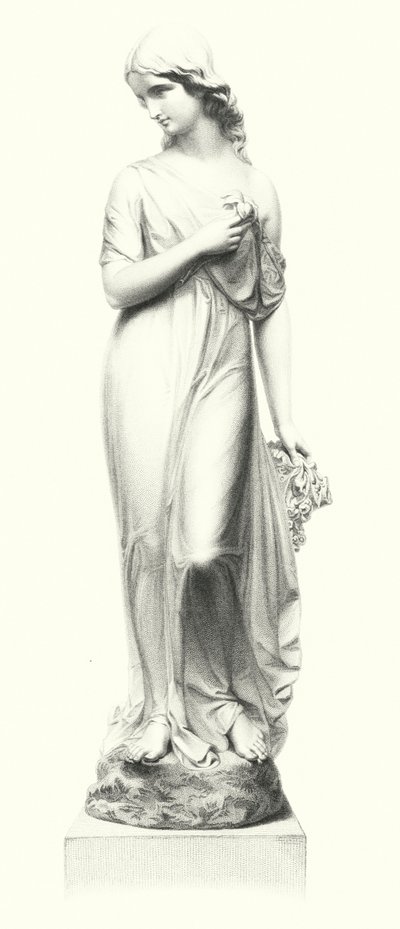 Pureza, gravada por W Roffe a partir da estátua por M Noble (gravação) de William John Roffe