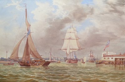 Navegação na entrada do porto de Portsmouth de William Joy