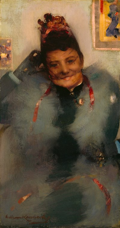 A Boa de Pelo (óleo sobre tela) de William Kennedy