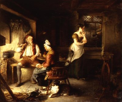 "A minha mãe drogou-se antes do incêndio... (óleo sobre tela) de William Kidd