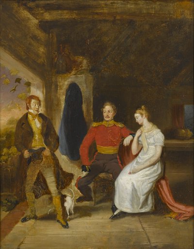 A Surpresa (óleo sobre painel) de William Kidd