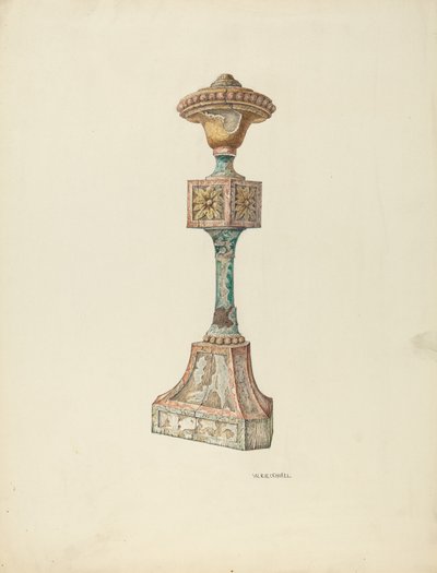 Móveis Eclesiásticos Cerimonial Candlestick, c. 1941. de William Kieckhofel