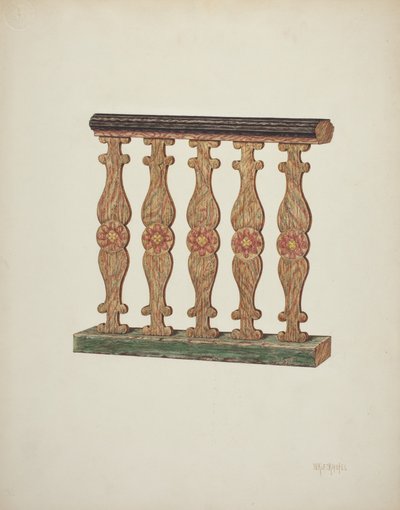 Coral Rail, 1939. de William Kieckhofel