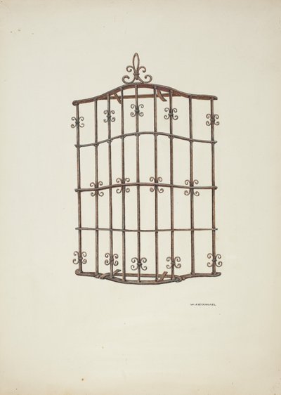 Iron Grille, 1941. de William Kieckhofel