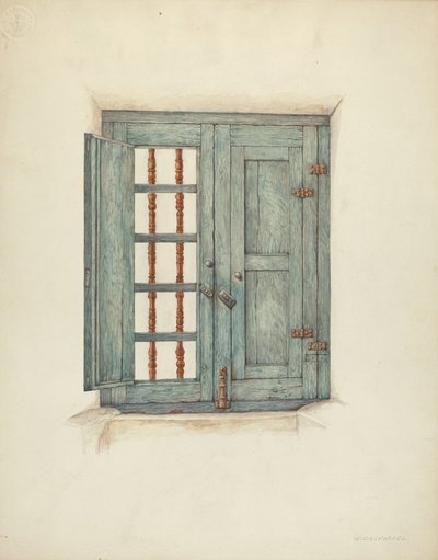 Persianas e Detalhes, c. 1939. de William Kieckhofel