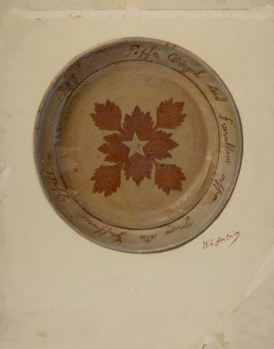 Pai. Prato alemão, c. 1936. de William L Antrim