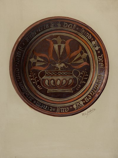 Pai. Prato alemão, c. 1937. de William L Antrim