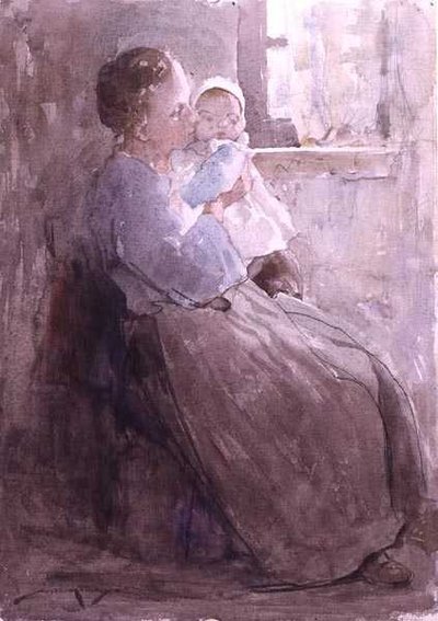 Julie e Louise (aguarela sobre papel) de William Lee Hankey
