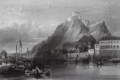 Fortaleza de Ehrenbreitstein, Reno (gravura) de William Leighton (after) Leitch