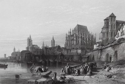 A cidade de Colónia, no Reno (gravura) de William Leighton (after) Leitch