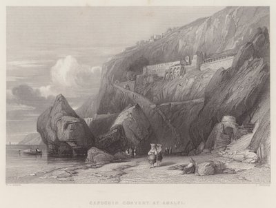 Convento dos Capuchinhos em Amalfi (gravura) de William Leighton Leitch