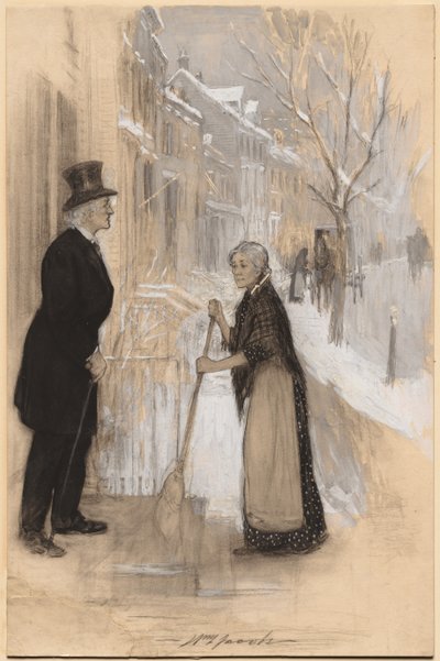 Esboço para ilustrar "Não dispensado com honra" de William Leroy Jacobs