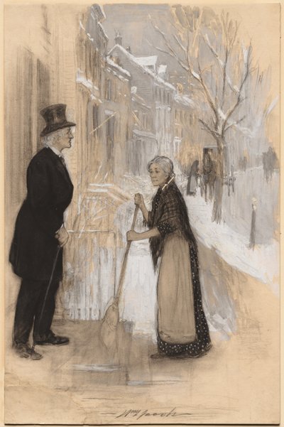 Esboço para ilustrar Not Honorably Discharge, 1904. de William Leroy Jacobs