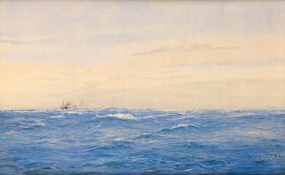 Comboio, Mar do Norte de William Lionel Wyllie