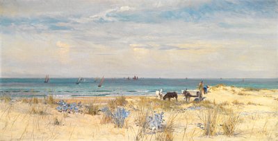 Colhendo a terra e o mar, 1873 de William Lionel Wyllie