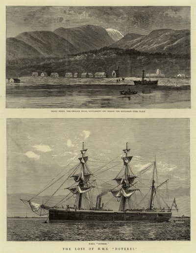 A perda do HMS Doterel de William Lionel Wyllie