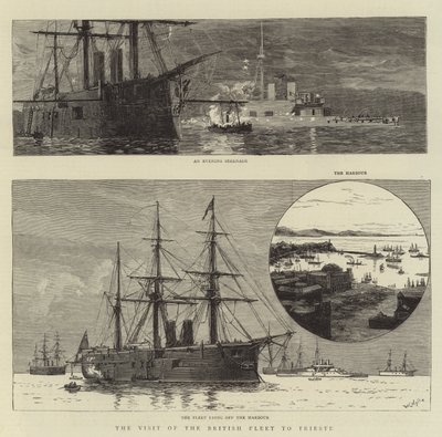 A visita da frota britânica a Trieste de William Lionel Wyllie