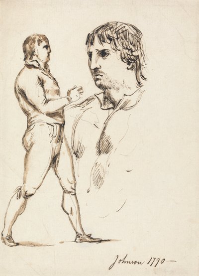 Retrato do Pugilista Johnson de William Lock Ii