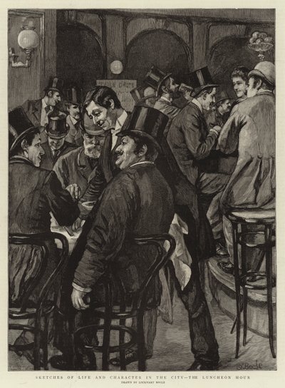 Esboços de vida e caráter na cidade, a hora do almoço de William Lockhart Bogle