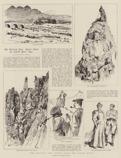 Os Alpes escoceses, Rodada sobre as Colinas Coolin de William Lockhart Bogle