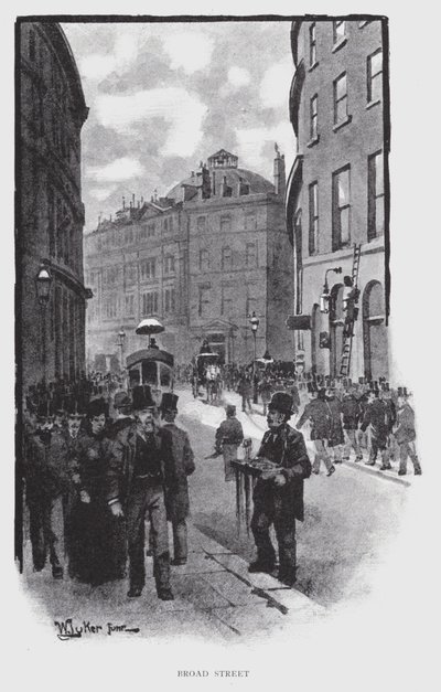 Broad Street (litho) de William Luker