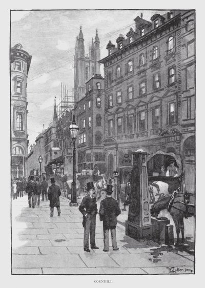 Cornhill (litho) de William Luker
