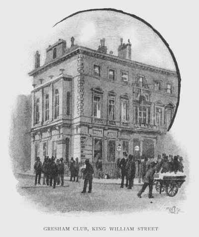 Gresham Club, King William Street (litho) de William Luker