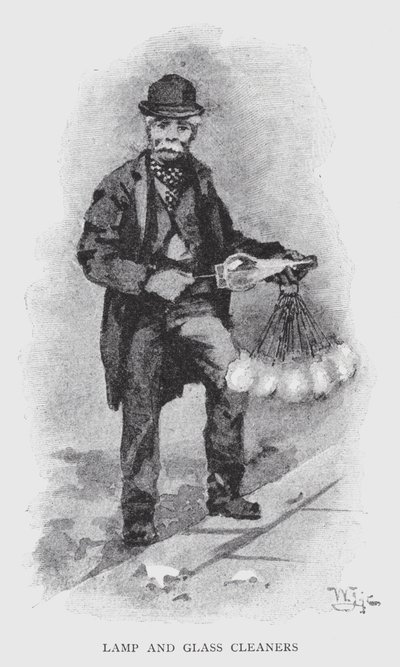 Lâmpadas e limpadores de vidros (litho) de William Luker