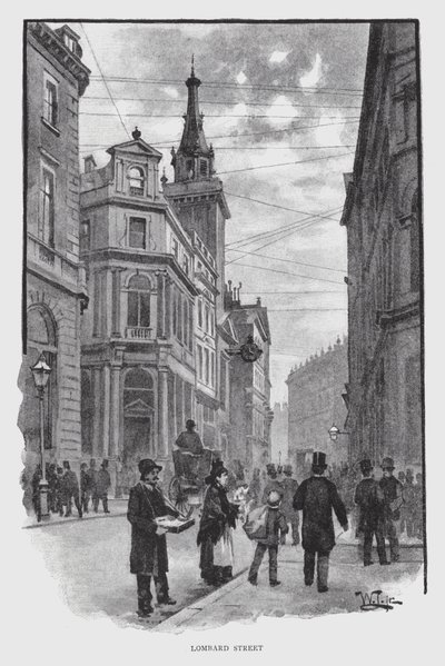 Rua Lombard (litho) de William Luker