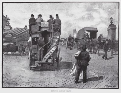 Ponte de Londres, Sul (litho) de William Luker