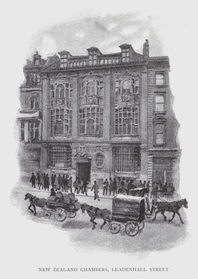 New Zealand Chambers, Leadenhall Street (litho) de William Luker