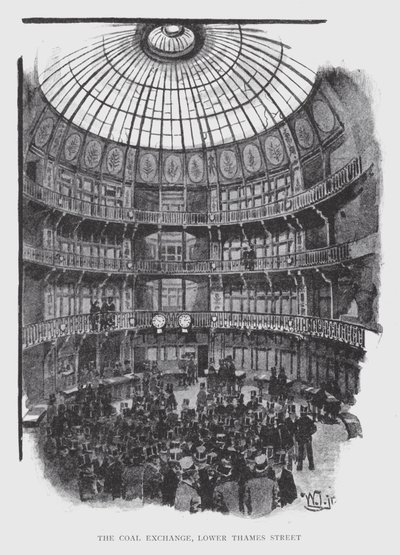 The Coal Exchange, Lower Thames Street (litho) de William Luker