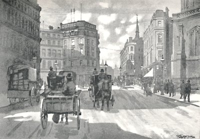 Estação Mansion House, Distrito Ferroviária Queen Victoria Street, 1891 de William Luker
