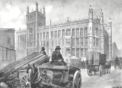 O escritório de registro, Fetter Lane, 1891 de William Luker
