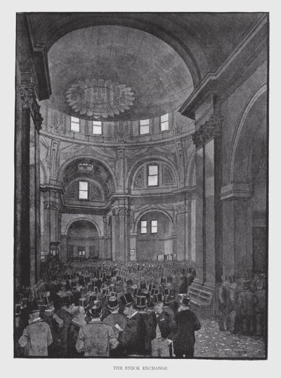 A Bolsa de Valores (litho) de William Luker