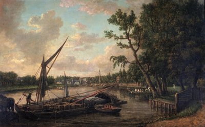 Richmond do Surrey Bank, c. 1800 de William Marlow