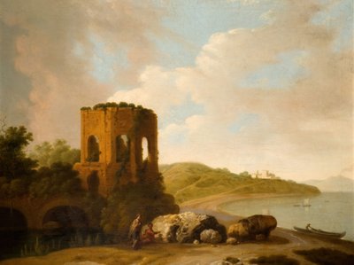 O Templo de Vénus, Baía de Baiae, 1800. de William Marlow