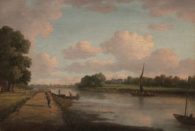 Vista sobre o rio Tamisa em Richmond de William Marlow