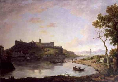Ville Neuve - Vis a Vis Avignon (óleo sobre tela) de William Marlow