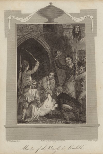 Assassinato da Princesa de Lamballe de William Marshall Craig