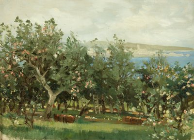Um pomar de maçãs (óleo sobre tela) de William Matthew Hale