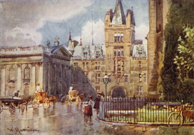 Caius College e a Casa do Senado da Passagem de St Marys de William Matthison