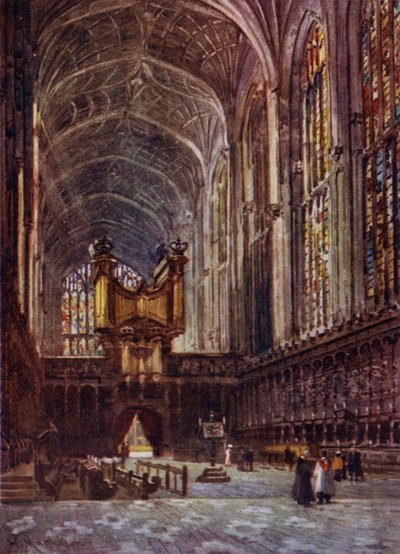 Kings College Chapel Interior do Coro de William Matthison