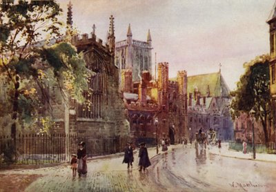 St Johns College Gateway e torre da rua Trinity de William Matthison