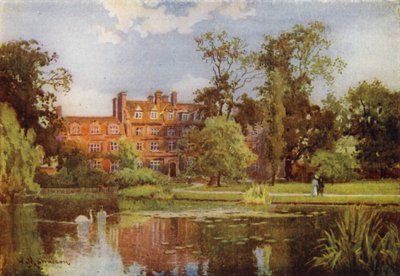 O Lago e Novos Edifícios, Emmanuel College de William Matthison
