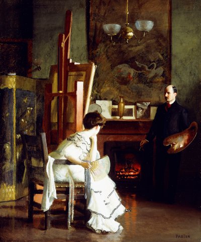 No estúdio de William McGregor Paxton