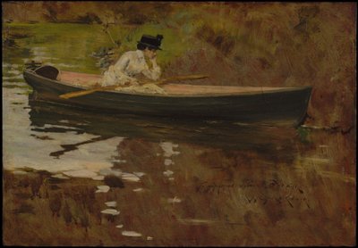 Alice Gerson no Prospect Park de William Merritt Chase