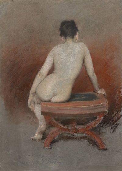 Costas de um nu de William Merritt Chase