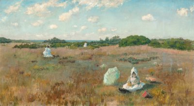 Apanhar as flores de Outono de William Merritt Chase