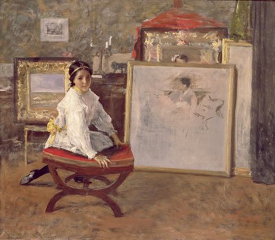 Falaste Comigo, c.1897 (óleo sobre tela) de William Merritt Chase